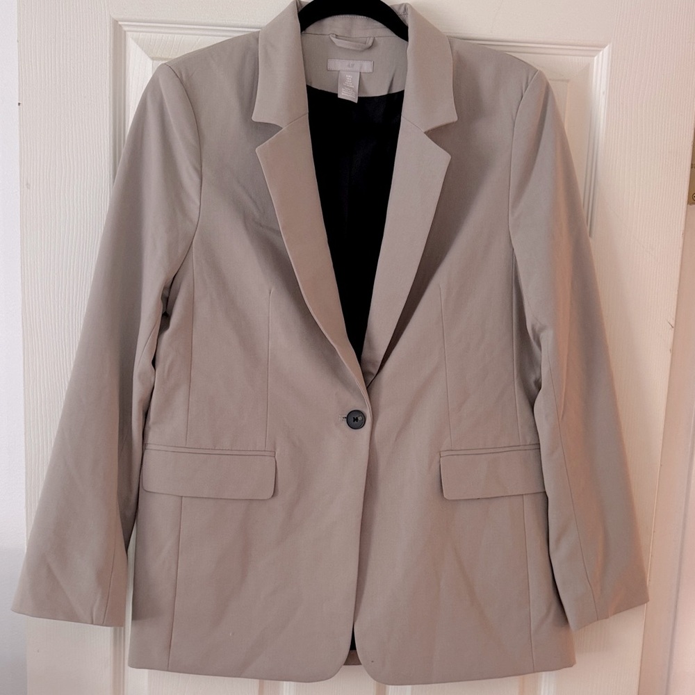 H&M single button blazer